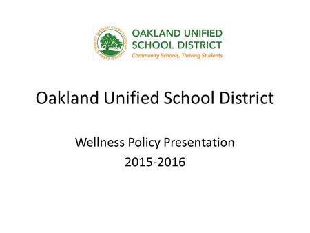 Oakland Unified School District