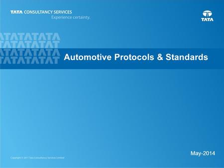 1 May-2014 Automotive Protocols & Standards. 2 CAN (Controller Area Network)  Overview Controller Area Network is a fast serial bus designed to provide.