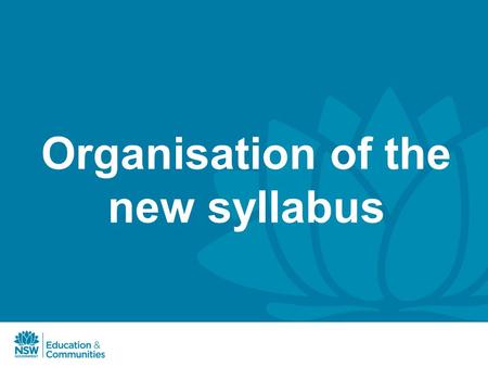 Organisation of the new syllabus. Overviews and Depth Studies Overviews can be used as an introduction to the historical period or integrated with the.