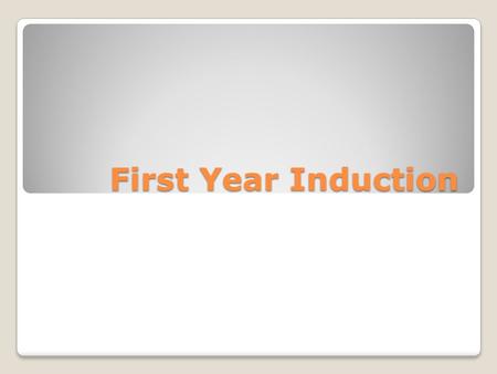 First Year Induction. Timetable Introduction Introduction (Sarah Richardson) Student Staff Liaison Committee Student Staff Liaison Committee (Issac Leigh.