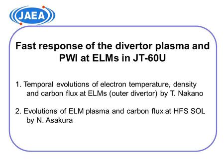 Fast response of the divertor plasma and PWI at ELMs in JT-60U 1. Temporal evolutions of electron temperature, density and carbon flux at ELMs (outer divertor)