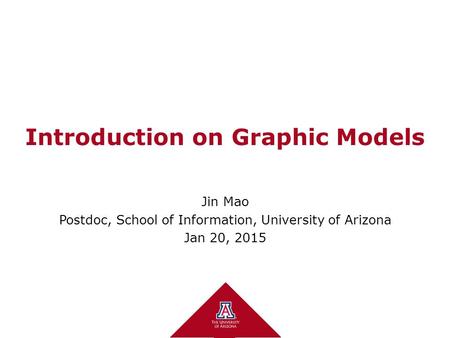 Introduction on Graphic Models