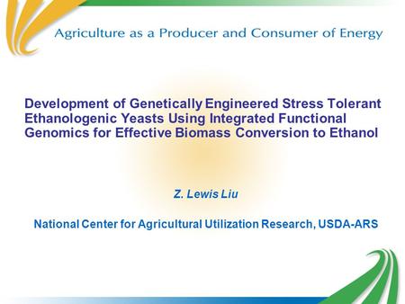 National Center for Agricultural Utilization Research, USDA-ARS