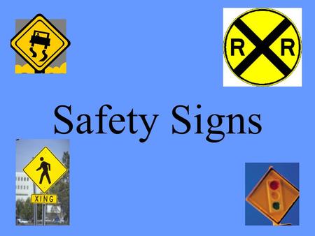 Safety Signs. Traffic Light Ahead Slow down and prepare to stop.