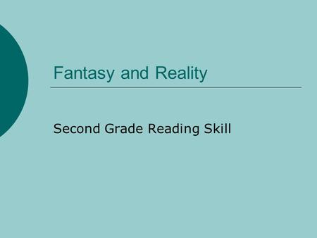 Second Grade Reading Skill