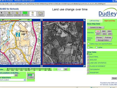 Land use change over time. Car accidents Census data.