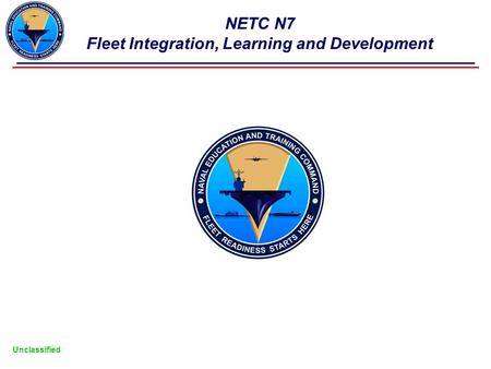 NETC N7 Fleet Integration, Learning and Development