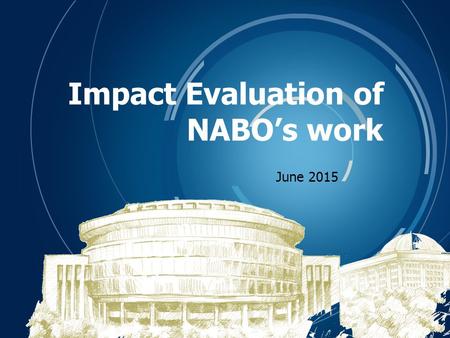 Corporate Identity Impact Evaluation of NABO’s work June 2015.