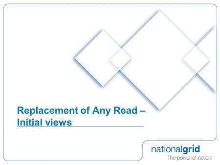 Replacement of Any Read – Initial views. 2 Assumptions  Can’t re-open NDM Allocation or Energy Balancing after D+5  Can’t go back to a read before prevailing.