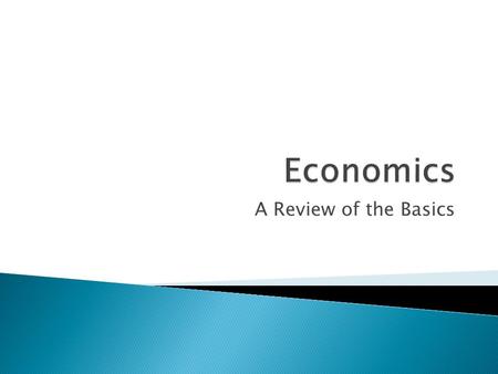 A Review of the Basics. 1. Natural Resources ◦ From Earth ◦ AKA Raw Materials 2. Labor ◦ The human effort ◦ Mental and physical efforts 3. Capital ◦ Equipment.