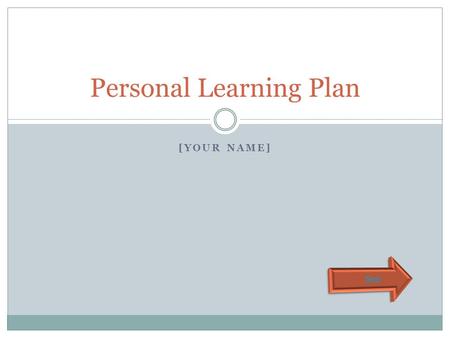 Personal Learning Plan