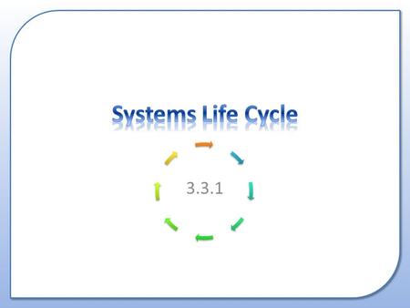 3.3.1. A brief look at the components that make up the system life cycle.