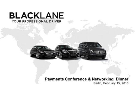 Payments Conference & Networking Dinner Berlin, February 15, 2016.