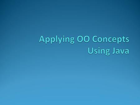 In this class, we will cover: Overriding a method Overloading a method Constructors Mutator and accessor methods The import statement and using prewritten.