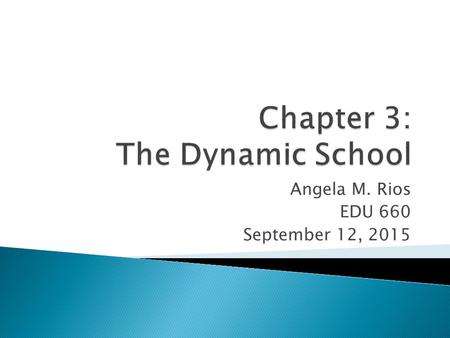 Angela M. Rios EDU 660 September 12, 2015.  Shared decision making leads to better decisions  Shared instructional leadership includes ◦ the supervisor.