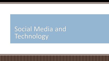 Social Media and Technology.  What are you already doing to communicate with: – Parents – Parishioners – Youth Question.