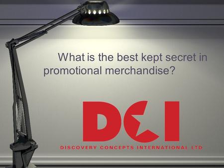 What is the best kept secret in promotional merchandise?