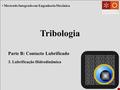 Mestrado Integrado em Engenharia Mecânica Dep. Engª Mecânica Escola de Engenharia Universidade do Minho Tribologia Parte B: Contacto Lubrificado 3. Lubrificação.