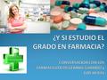 ¿Qué define a un farmacéutico? Profesional de la salud especializado en el medicamento. No es el único profesional de la salud que trabaja con ellos,