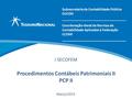 Procedimentos Contábeis Patrimoniais II PCP II I SECOFEM Coordenação-Geral de Normas de Contabilidade Aplicadas à Federação CCONF _____________________________.