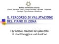 IL PERCORSO DI VALUTAZIONE DEL PIANO DI ZONA I principali risultati del percorso di monitoraggio e valutazione Ambito Territoriale di Cantù Comuni di Brenna,