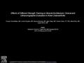 Effects of Different Strength Training on Muscle Architecture: Clinical and Ultrasonographic Evaluation in Knee Osteoarthritis Fevziye Ünsal Malas, MD,