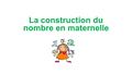 La construction du nombre en maternelle. Textes et ressources Nouveau programme 2015 Bulletin officiel spécial n°2 du 26 mars 2015 CANOPE Lecture accompagnée.