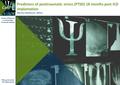 CoRPS Center of Research on Psychology in Somatic diseases Tilburg University The Netherlands Predictors of posttraumatic stress (PTSD) 18 months post.