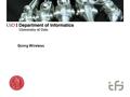 Going Wireless. From stand-alone to web-based Software increasingly available as online services rather than installed applications on computers –Gmail,