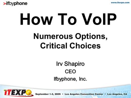 How To VoIP. ISPs entering the VoIP services arena face numerous choices in bringing a service offering to market. Among these, one of the most key decisions.