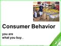 Copyright © 2006 by South-Western, a division of Thomson Learning, Inc. All rights reserved. 9-1 Consumer Behavior you are what you buy …