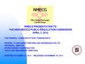 NMECG PRESENTATION TO THE NEW MEXICO PUBLIC REGULATION COMMISSION APRIL 3, 2012 THE FEDERAL COMMUNICATIONS COMMISSION’S ORDERS TO IMPLEMENT REFORM AND.