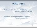 WJEC INSET Pete Loader – Chief Examiner AS/A2 Geology Principal Examiner GL3 and GL4 Ian Kenyon – Principal Examiner GL5 - Resources Principal Moderator.