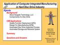 Slide 1 IEM 5303 Advanced Manufacturing Systems Design  2000 Dennis McInerney with permission from John W. Nazemetz December 6, 2000 Application of Computer.