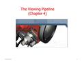 The Viewing Pipeline (Chapter 4) 5/26/20161. Overview OpenGL viewing pipeline: OpenGL viewing pipeline: – Modelview matrix – Projection matrix Parallel.