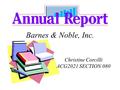 Barnes & Noble, Inc. Christine Corcilli ACG2021 SECTION 080.