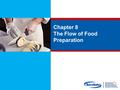 Chapter 8 The Flow of Food Preparation. Objectives: Prevent cross-contamination and time-temperature abuse Thaw food correctly Cook food to a minimum.