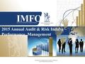 2015 Annual Audit & Risk Indaba – Performance Management Institute of Municipal Finance Officers and related professions.