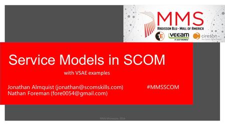 Service Models in SCOM with VSAE examples