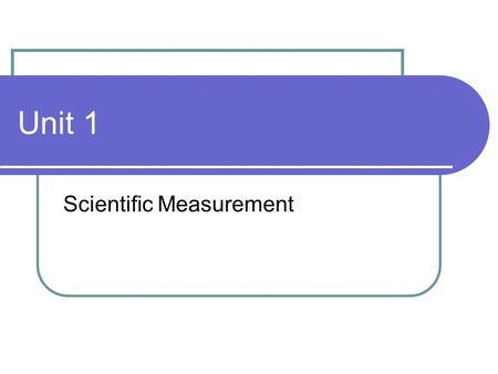 Unit 1 Scientific Measurement. Homework Read pages 11-13 HW: Unit 1 Significant Figures Quiz: October 1 st or 2 nd.