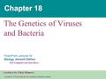 Copyright © 2005 Pearson Education, Inc. publishing as Benjamin Cummings PowerPoint Lectures for Biology, Seventh Edition Neil Campbell and Jane Reece.