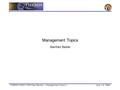 THEMIS FDMO CDR Peer Review − Management Topics 1June 1-2, 2004 Management Topics Manfred Bester.