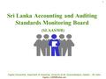 1 Kingsley Karunaratne, Department of Accounting, University of Sri Jayewardenepura, Colombo - Sri Lanka Sri Lanka Accounting.