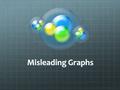 Misleading Graphs. All Good Graphs Should … Include: 1.Title 2.Labels on both axes 3.Consistent Scale count by the same number each time!count by the.