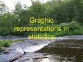 Graphic representations in statistics. Graphic representation and graphic analysis n Graphic representations are used for evident representation of statistical.