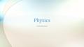 Introduction Physics. “Science is the process of seeking and applying knowledge about our universe.” Science is a process. 1.1 What is Science Science.