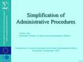 © OECD A joint initiative of the OECD and the European Union, principally financed by the EU Simplification of Administrative Procedures Conference on.