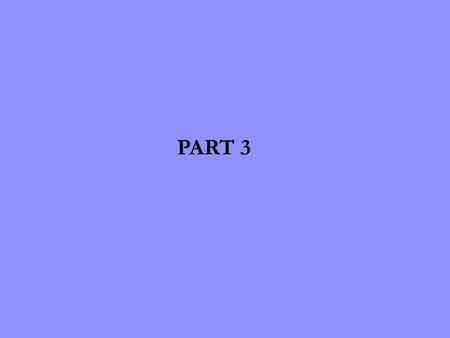 PART 3. You have been using static methods in your programs before and methods are the building blocks of procedural programming. In this part of the.