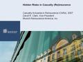 Hidden Risks in Casualty (Re)insurance Casualty Actuaries in Reinsurance (CARe) 2007 David R. Clark, Vice President Munich Reinsurance America, Inc.