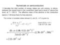 Numericals on semiconductors